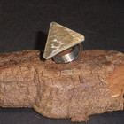 Edelstahl Ring Trigon Ø 17 x 7 mm